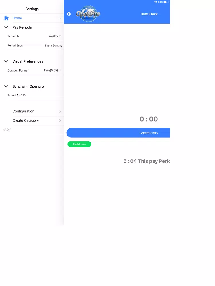 TimeCard OpenPro ERP iPad  Ekran Görüntüleri