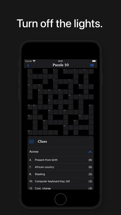 The Clues - Crossword Puzzles应用截图