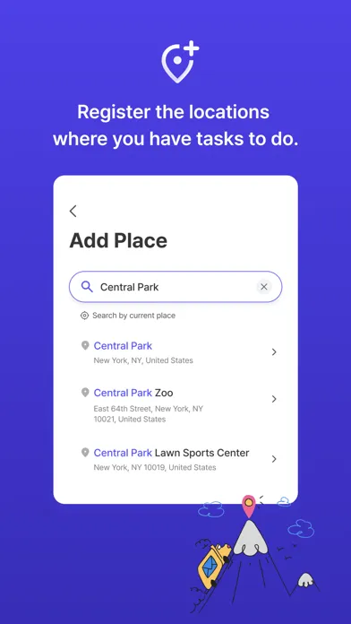 Tangkapan skrin TODO At - Tasks by location