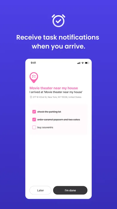 Tangkapan skrin TODO At - Tasks by location