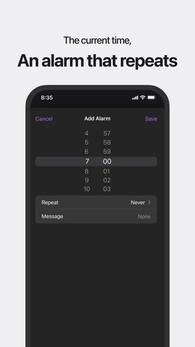 Capturas de tela do Talking Voice Alarm - Reminder