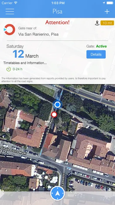 Ảnh chụp màn hình của ZTL Italy - Limited Traffic Zone