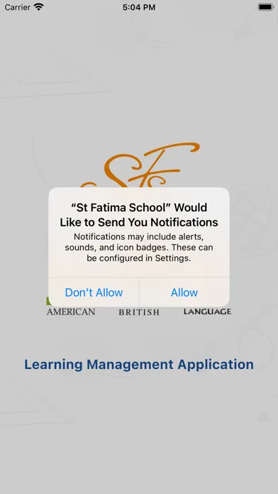 Captures d'écran de St. Fatima School