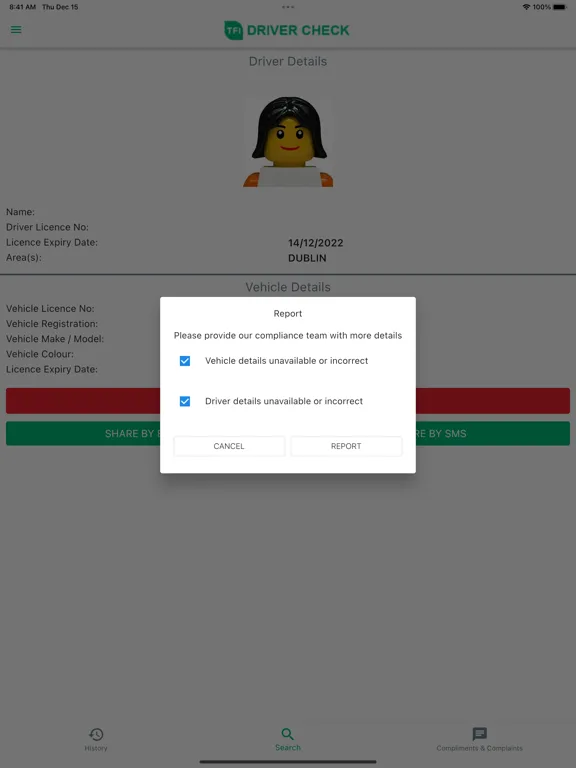 Driver Check iPad  Screenshots
