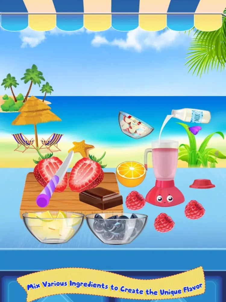 Captures d'écran de Milkshake Cooking Master-Beach Restaurant Party iPad 
