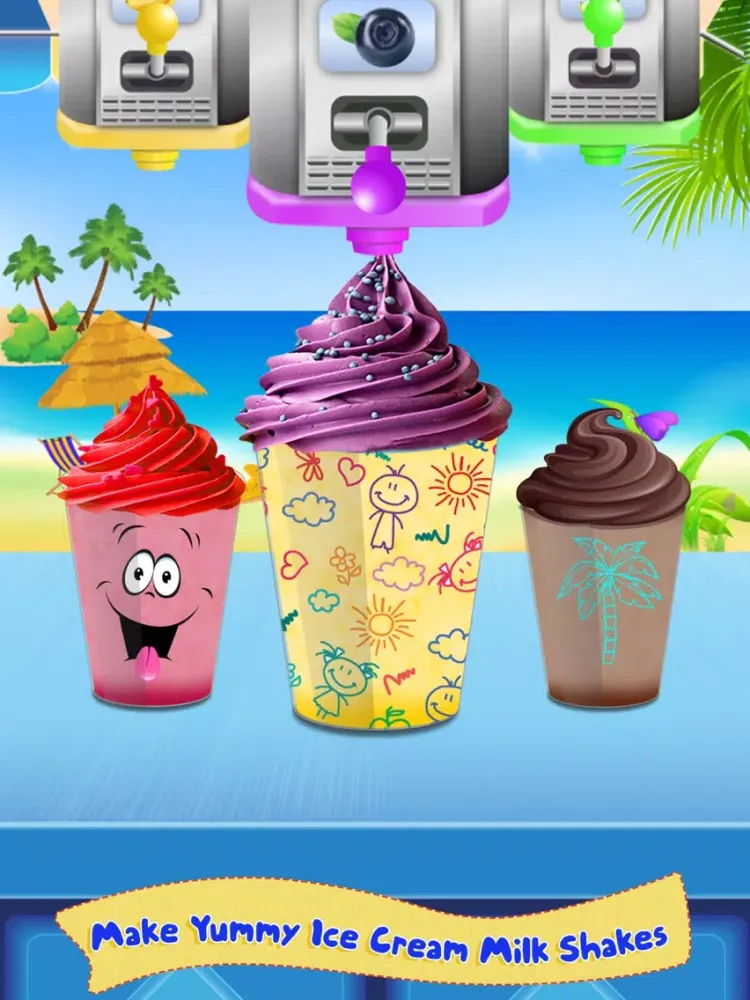 Captures d'écran de Milkshake Cooking Master-Beach Restaurant Party iPad 