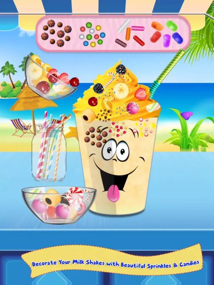 Captures d'écran de Milkshake Cooking Master-Beach Restaurant Party iPad 