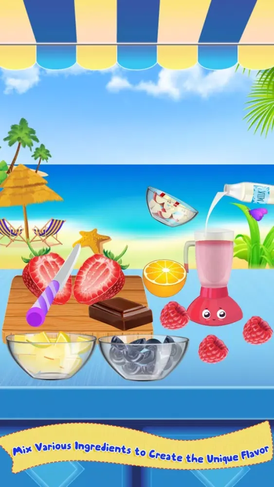 Captures d'écran de Milkshake Cooking Master-Beach Restaurant Party