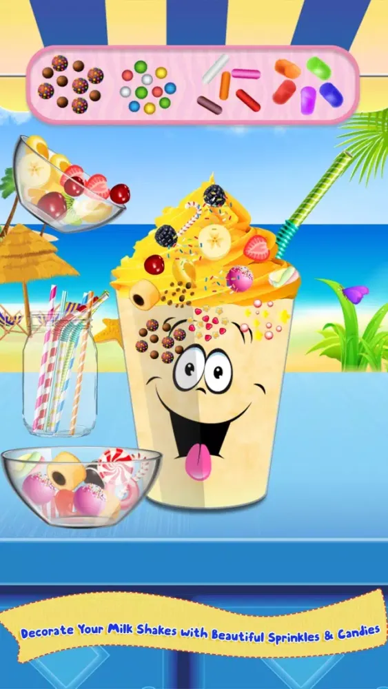 Captures d'écran de Milkshake Cooking Master-Beach Restaurant Party