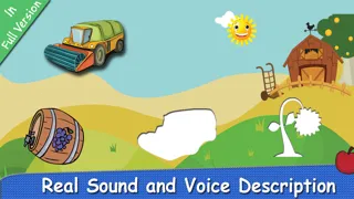 Ảnh chụp màn hình của Farm Puzzle for Babies Free: Move Cartoon Images and Listen Sounds of Animals or Vehicles with Best Jigsaw Game and Top Fun for Kids, Toddlers and Preschool