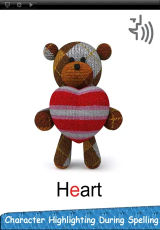 ภาพหน้าจอของ Baby Hear & Read Nouns Lite - See, Listen and Spell with 3D Animals for Free - Best Game and Top Fun for Kids