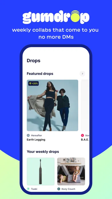 Tangkapan layar gumdrop: collabs for creators