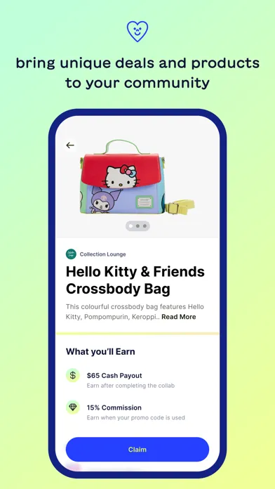 Tangkapan layar gumdrop: collabs for creators