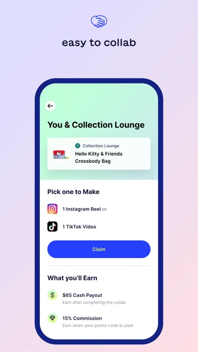 Tangkapan layar gumdrop: collabs for creators