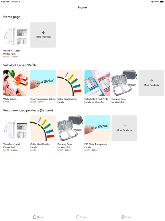 Shop VeloxBot iPad 應用截圖