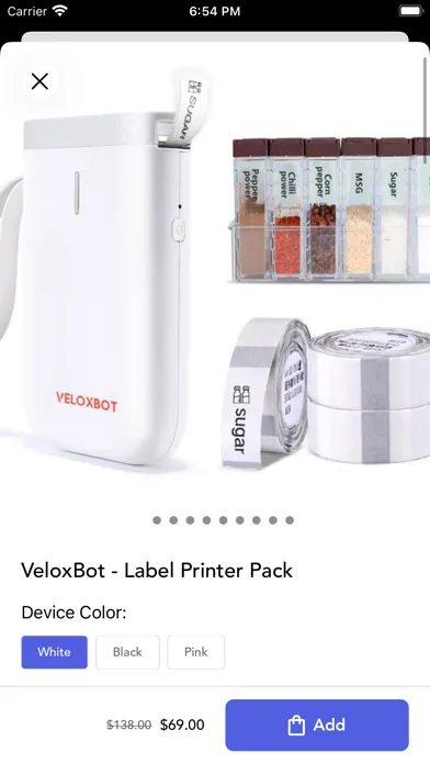 Shop VeloxBot應用截圖