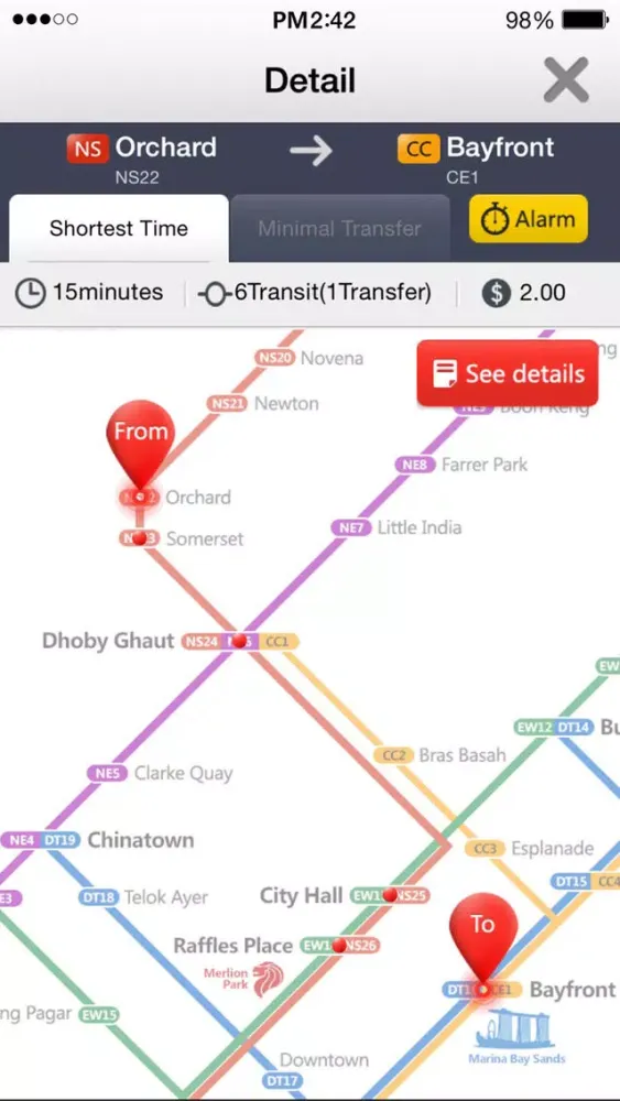 Capturas de pantalla de Singapore subway _Singapore ing