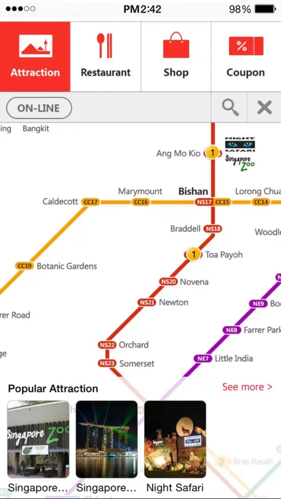 Capturas de pantalla de Singapore subway _Singapore ing