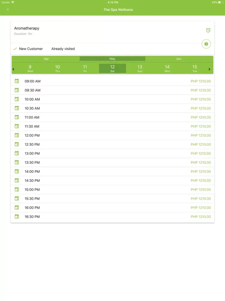 OpenTime Appointment iPad  Screenshots