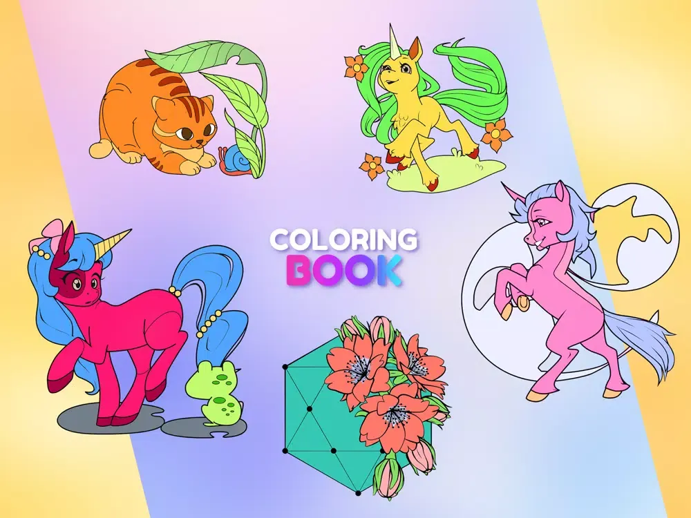 تصاویر Coloring Art Book - Painting iPad 
