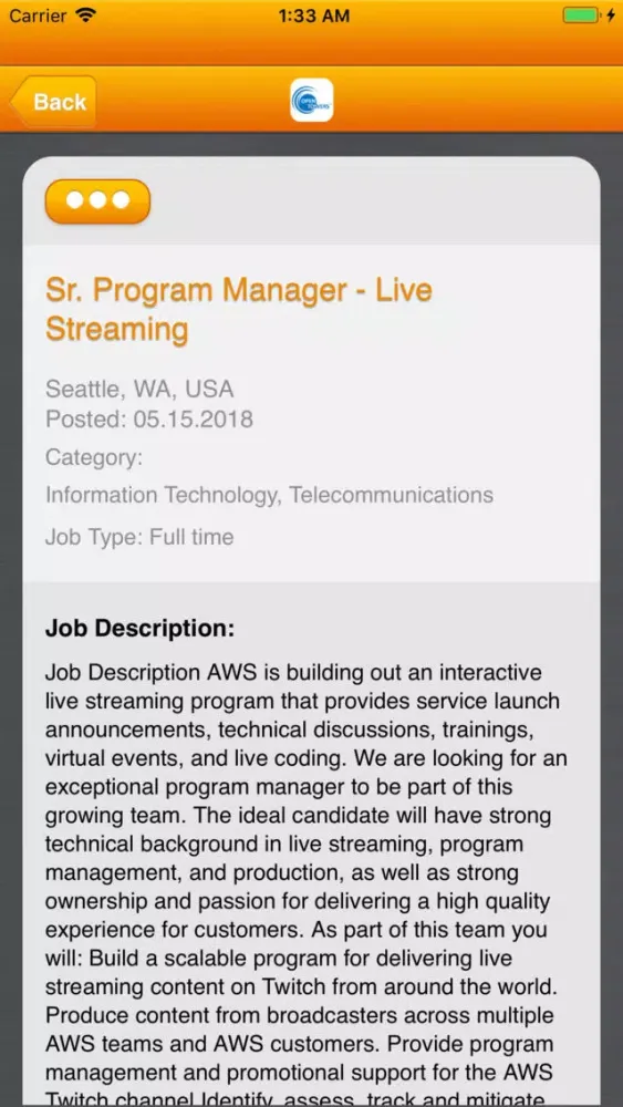 Open Towers Job Board 스크린샷