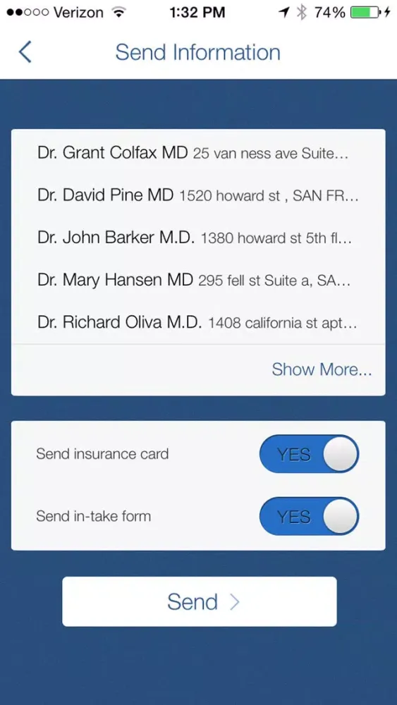 OpenTreatment Personal Health Record (PHR) سکرین شاٹس