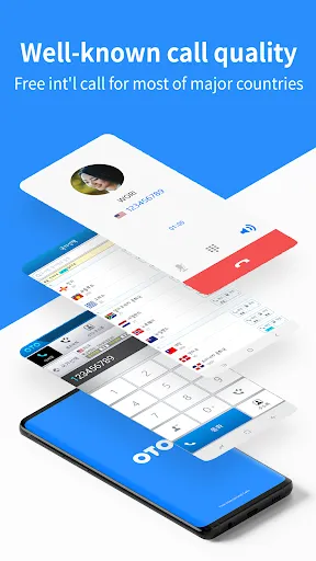 Tangkapan skrin OTO Free International Call