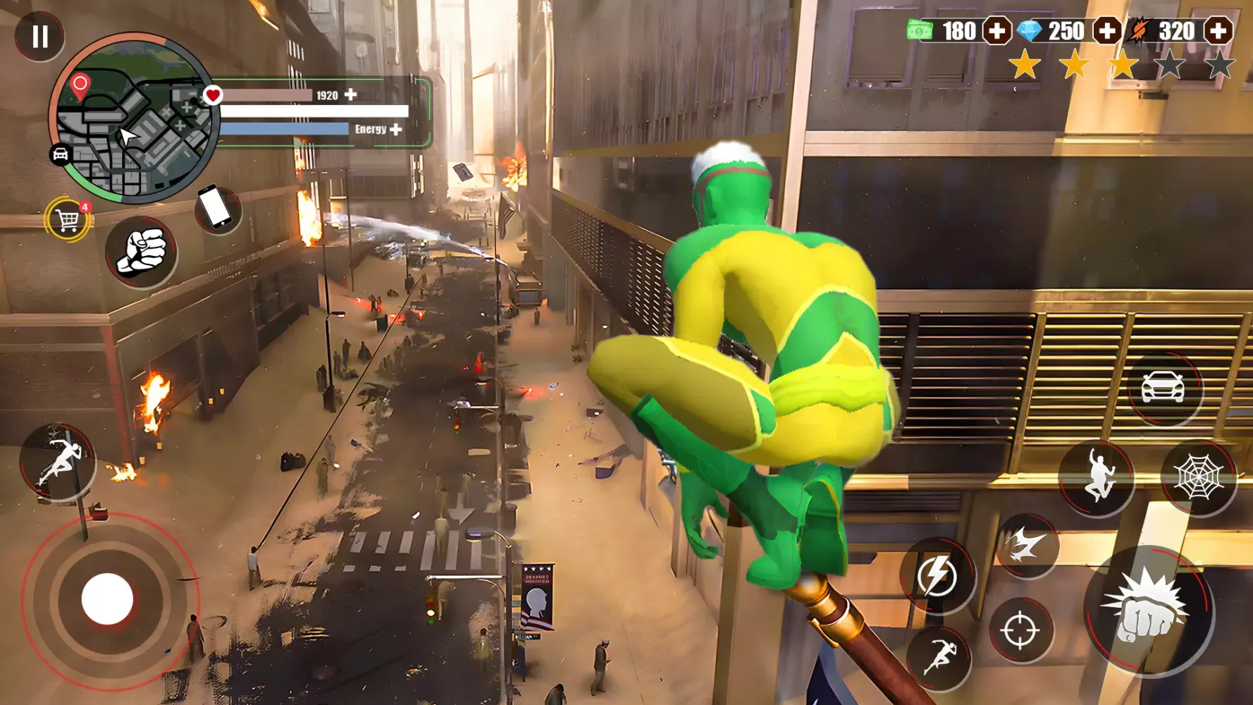 Super Rope Hero: Crime City Screenshots
