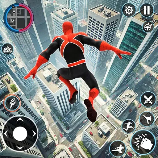 Spider Game Mafia Rope Hero应用截图