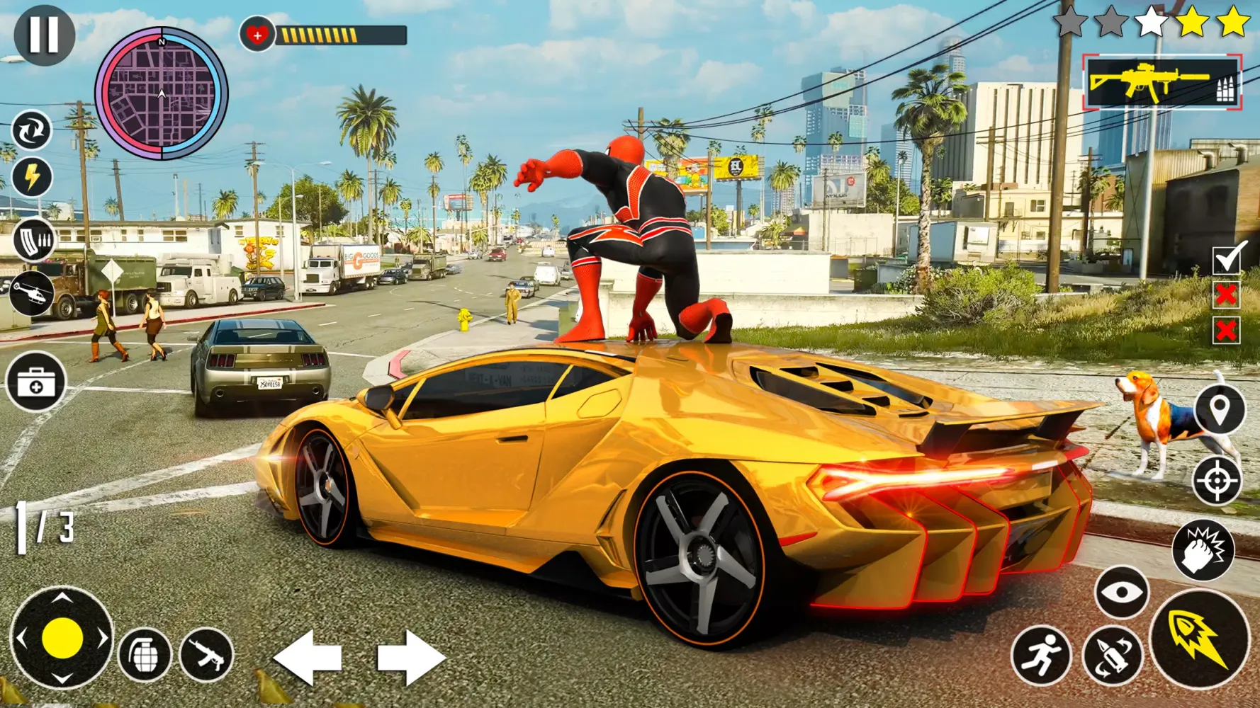 Spider Game Mafia Rope Hero应用截图