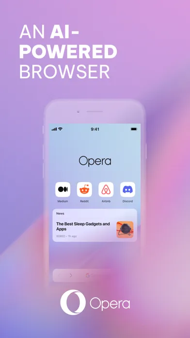 Opera: AI browser with VPN Ekran Görüntüleri