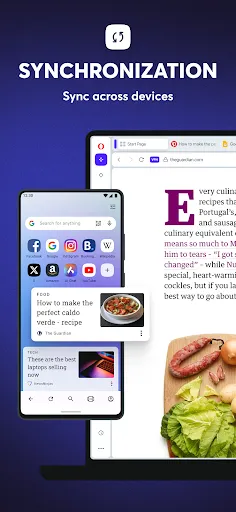 Tangkapan layar Opera browser with AI