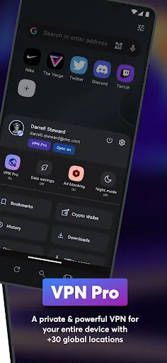 Opera browser beta with AI应用截图