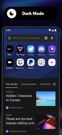 Opera browser beta with AI应用截图