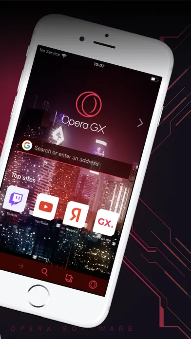 Capturas de pantalla de Opera GX