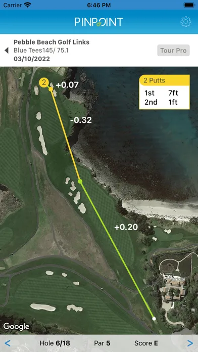 Pinpoint: Golf Strokes Gained Ekran Görüntüleri