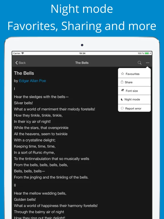 Tangkapan skrin English Poetry Collection iPad 