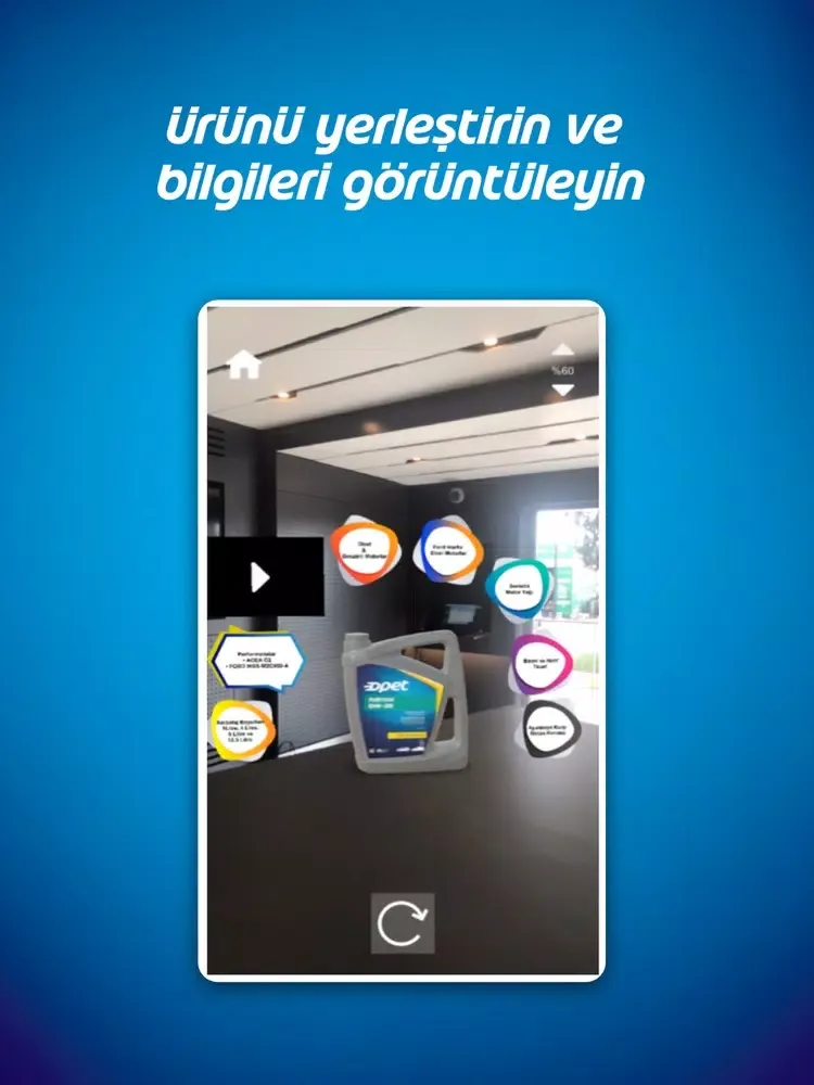 Opet Madeni Yağlar AR iPad 应用截图