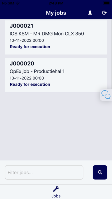 OpEx Maint Screenshots