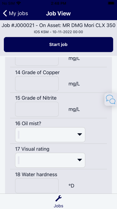 OpEx Maint Screenshots