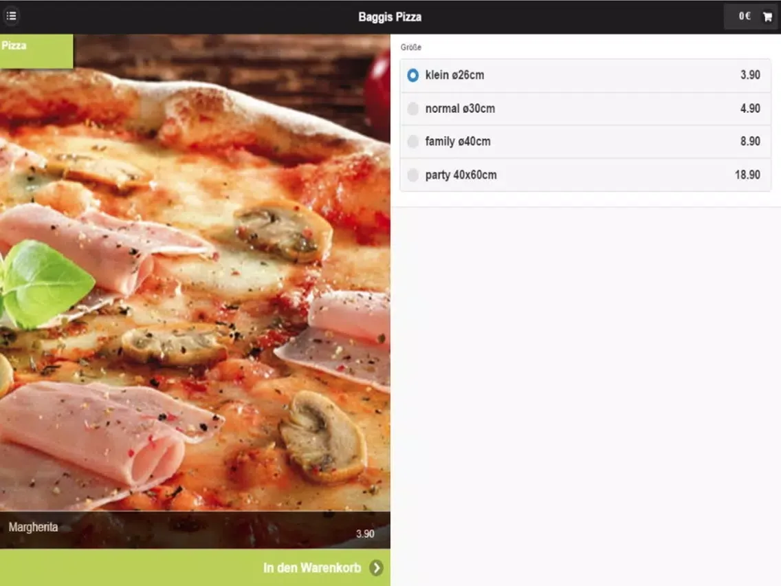 Captures d'écran de Baggis Pizza Bochum iPad 