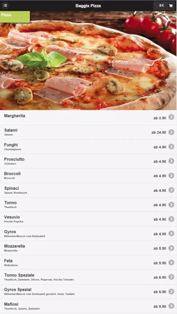 Captures d'écran de Baggis Pizza Bochum