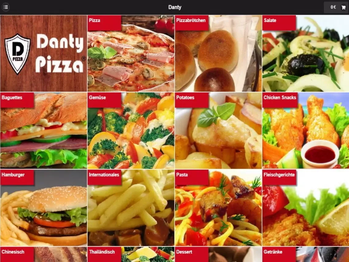 Danty Pizza Köln iPad 应用截图