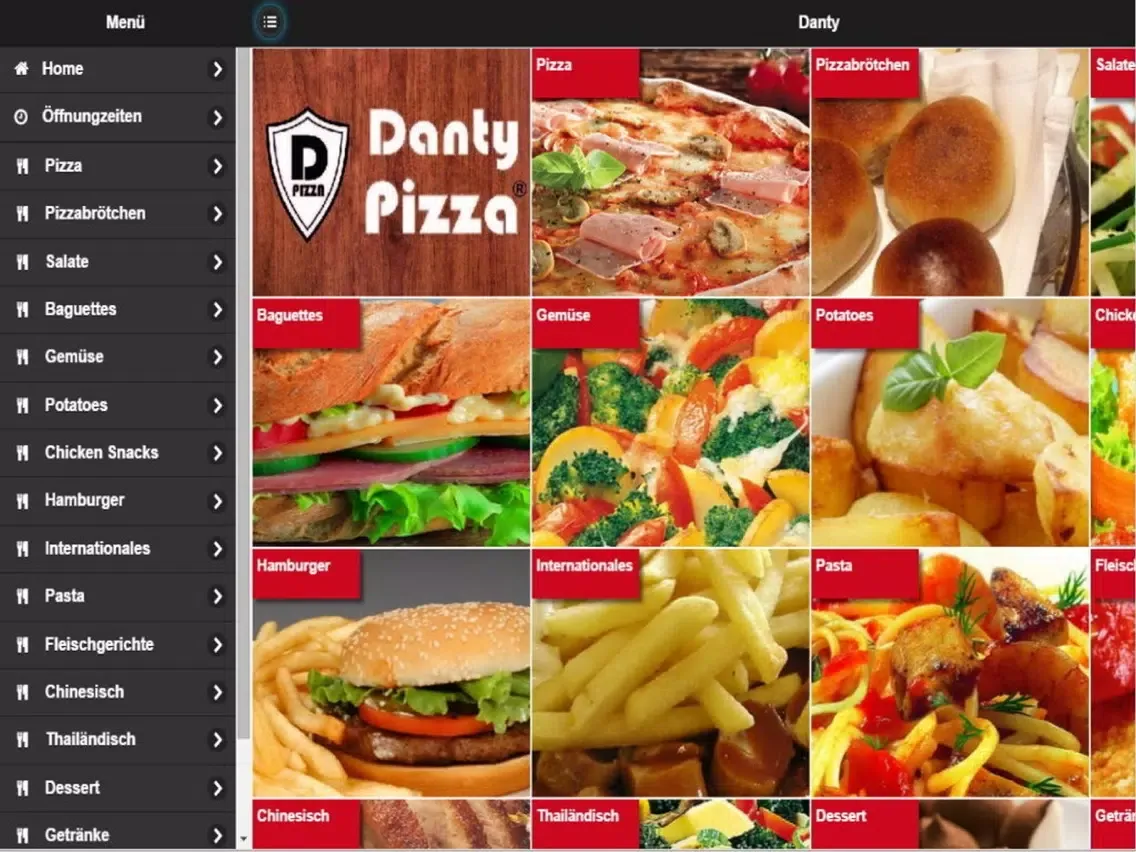 Danty Pizza Köln iPad 应用截图