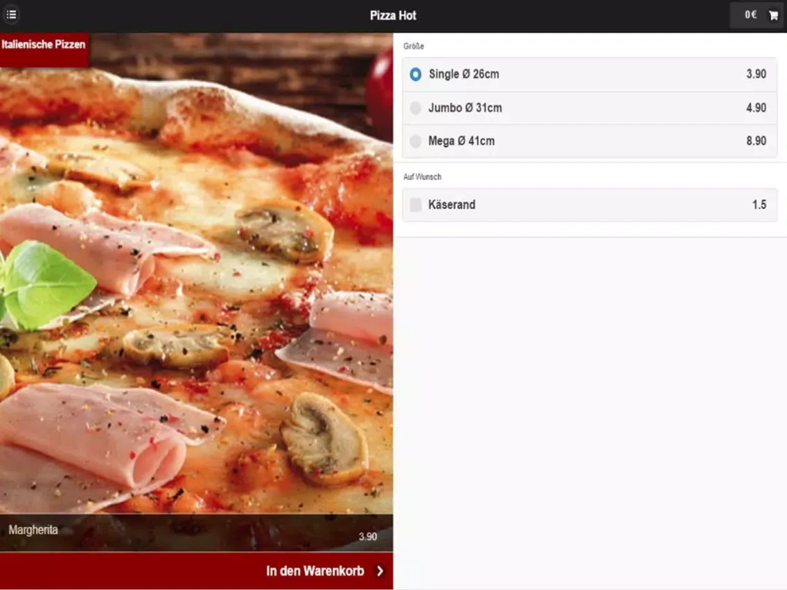 Zrzuty ekranu Pizza Hot Viersen iPad 