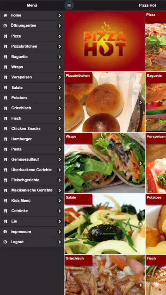 Zrzuty ekranu Pizza Hot Viersen