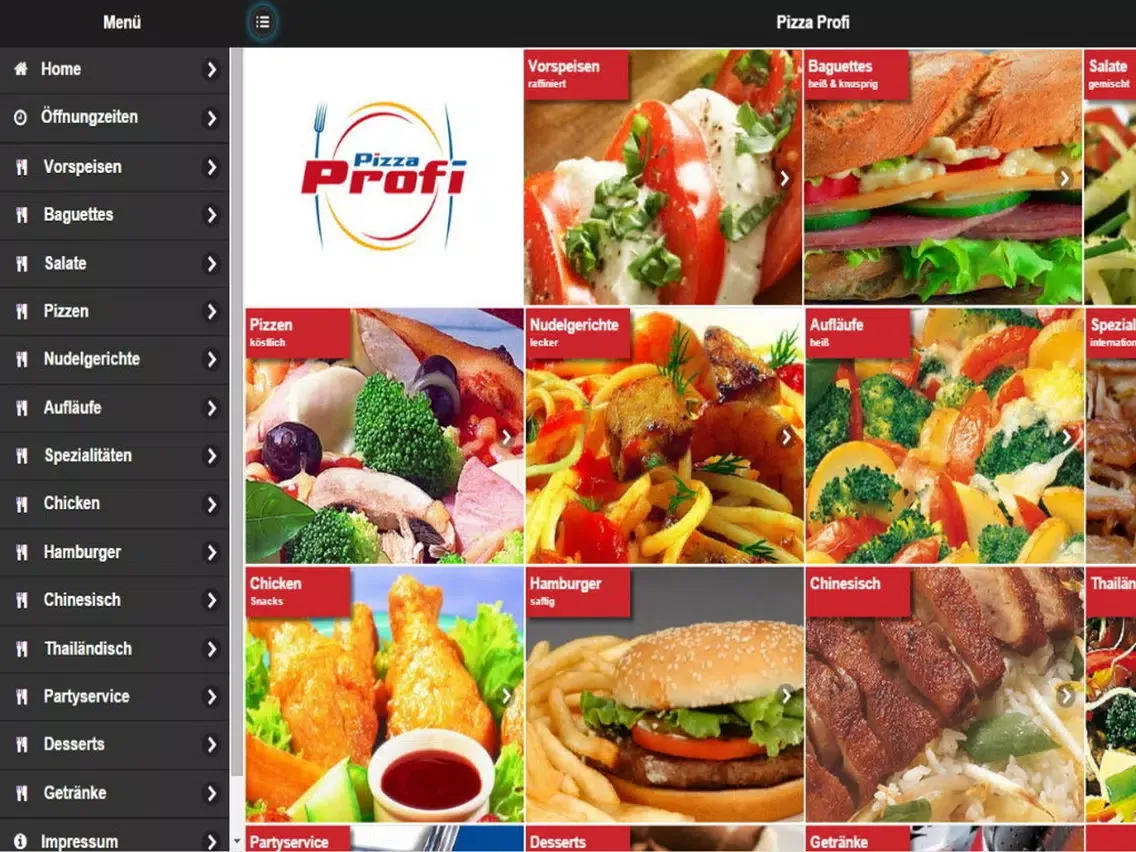 Capturas de tela do Pizza Profi iPad 