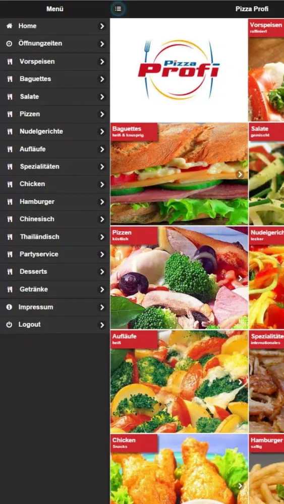 Capturas de tela do Pizza Profi
