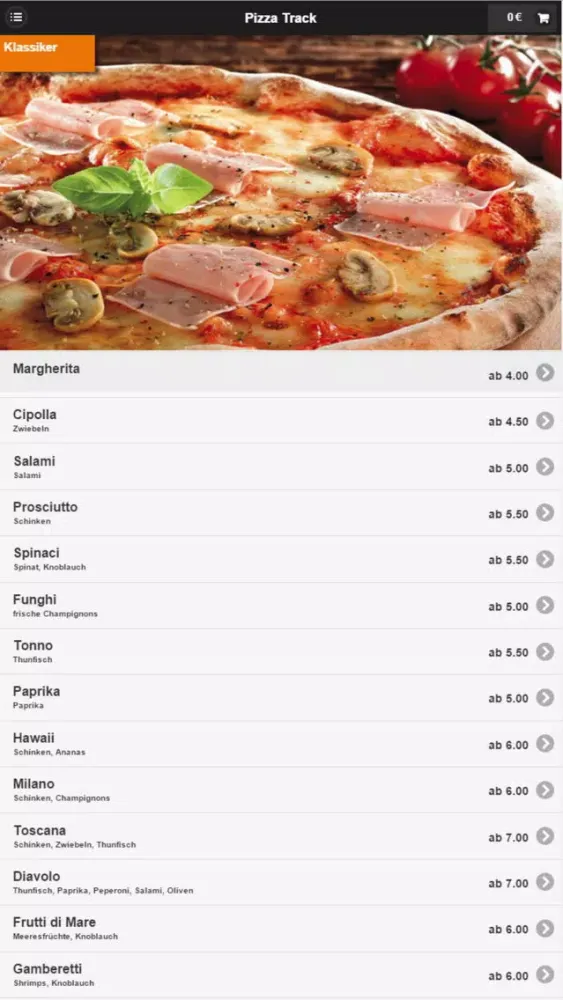 Pizza Track应用截图