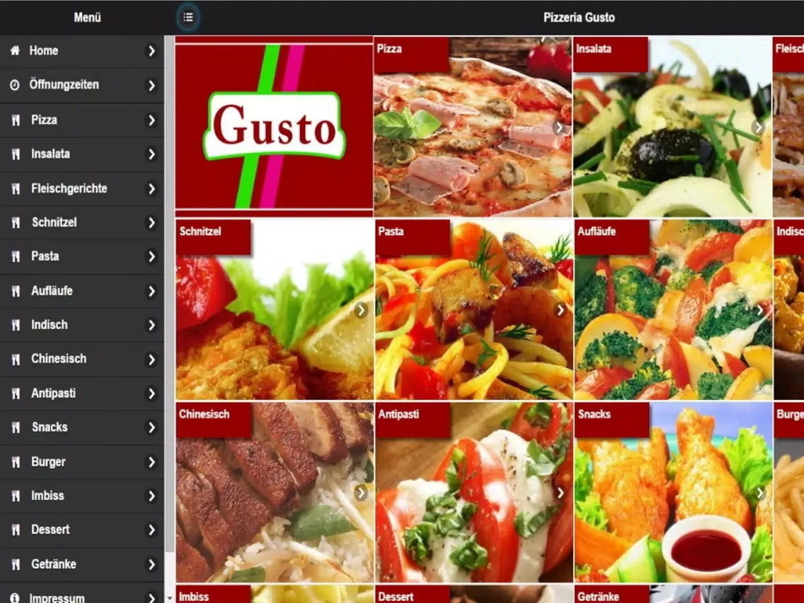 Pizzeria Gusto Wesseling iPad  Screenshots